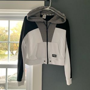 Victoria’s Secret PINK Colorblock cropped hoodie